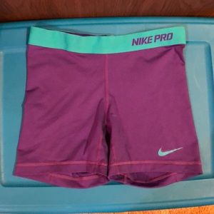 Nike pro compression shorts